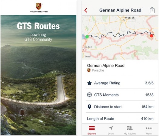Porsche GTS App