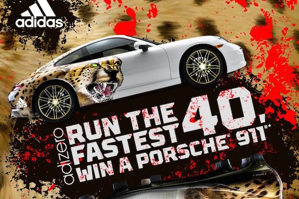 adidas porche 911 contest nfl combine
