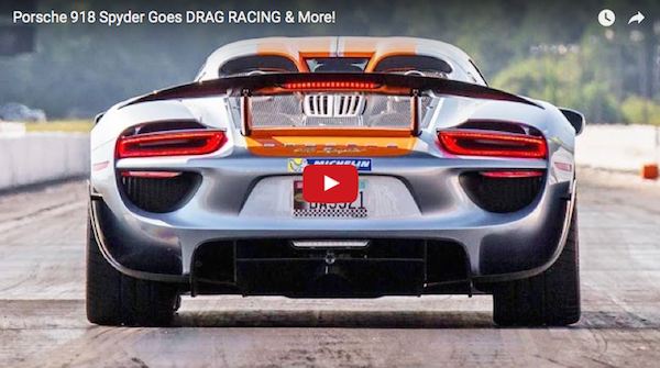 porsche 918 drag race