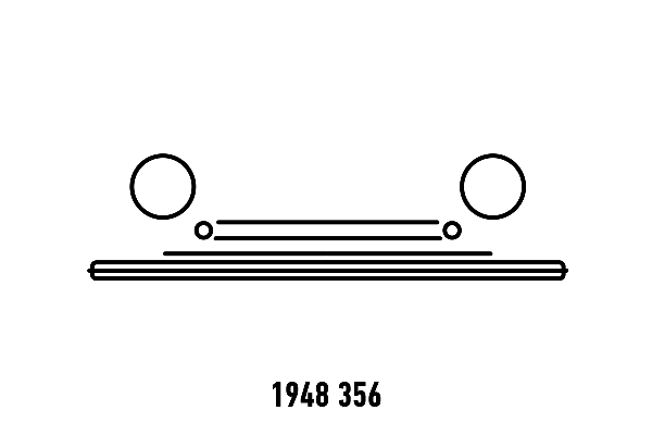 porsche front-end line art