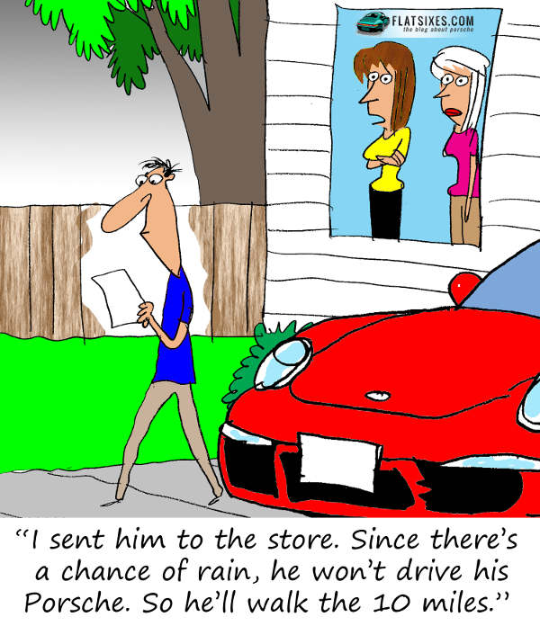 PORSCHE CARTOON BRING TO SCHOOL
