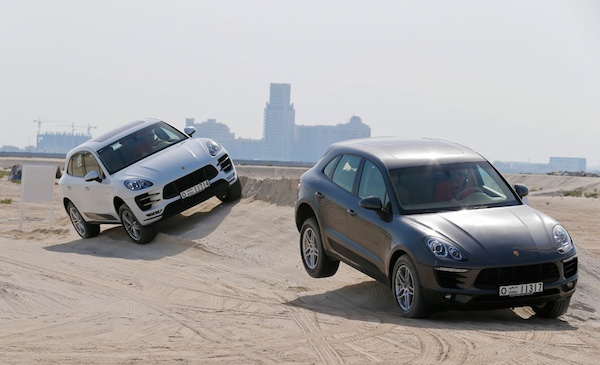 Porsche macan testing off-road
