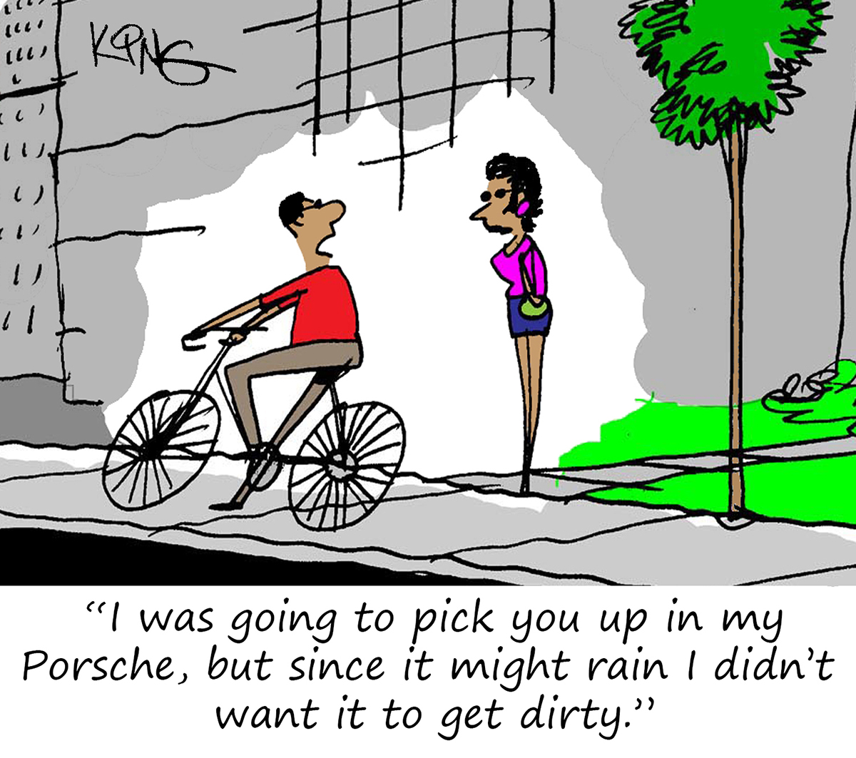 Porsche Cartoon