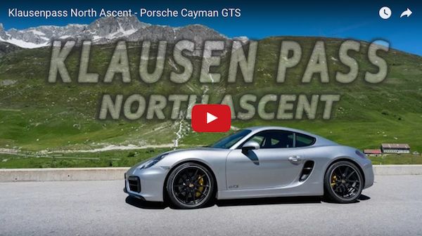 Porsche Cayman Alps ascent