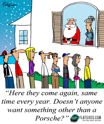all i want for christmas is a porsche cartoon