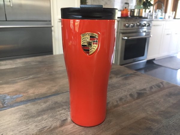 Porsche lava orange thermos