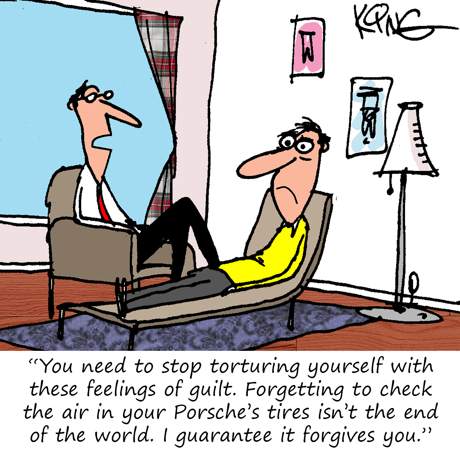 Porsche Cartoon