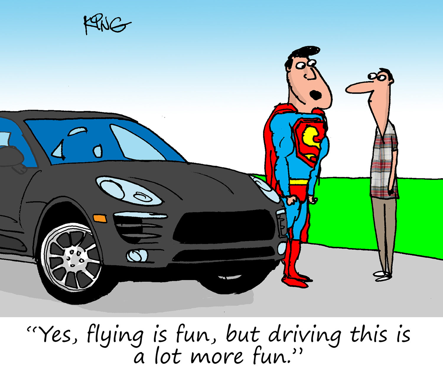 Porsche Cartoon