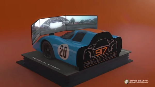 Porsche virtual simulator