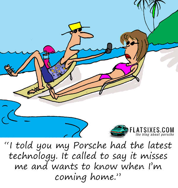 Porsche Technology cartoon