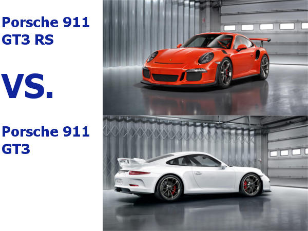 differences between a Porsche 911 GT3 RS and a Porsche 911 GT3