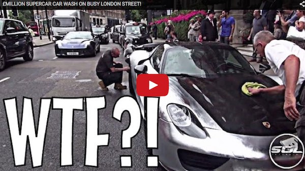 Porsche 918 washed in london