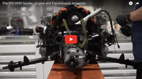 porshce 550 spyder engine assembly