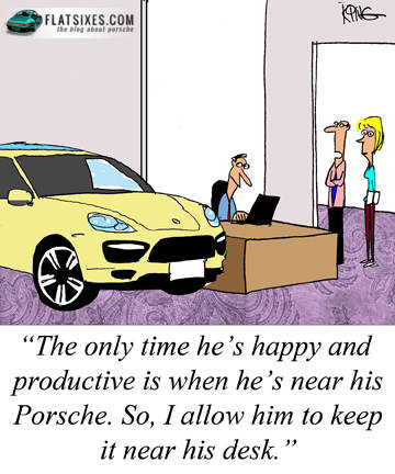 Porsche cartoon 100