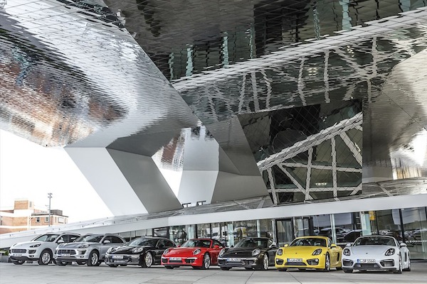 rent a Porsche at the museum