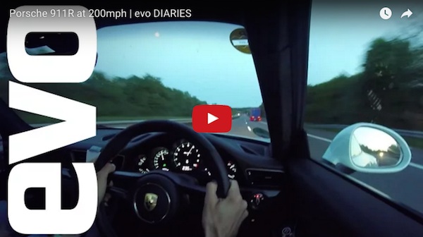 porsche 911 r 200 mph video