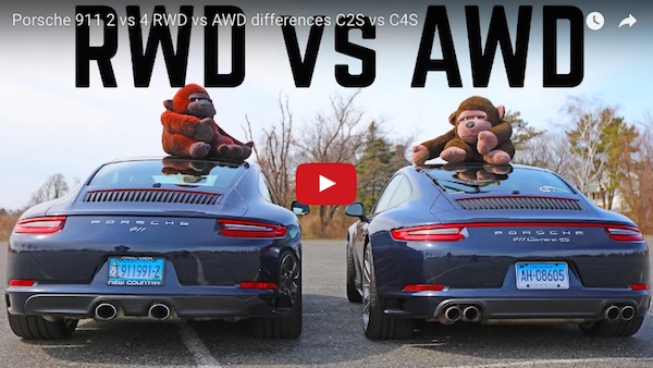 Differences between AWD porsche and RWD porsche