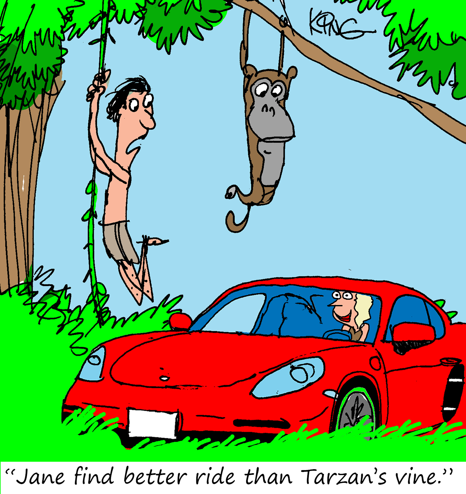 Porsche Cartoon