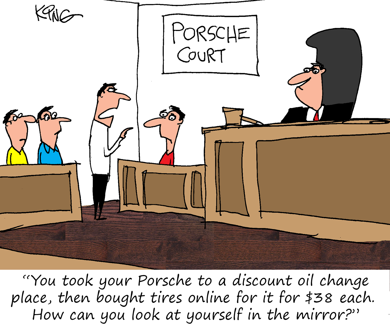 Porsche Cartoon