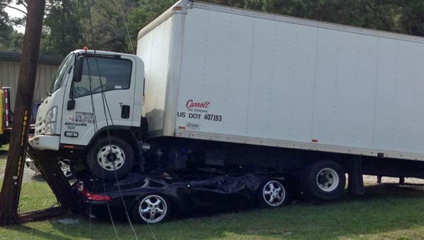 911 crush by runaway truck