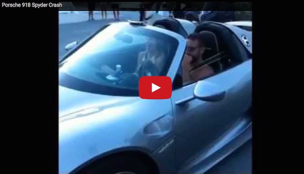 Porsche 918 Crash