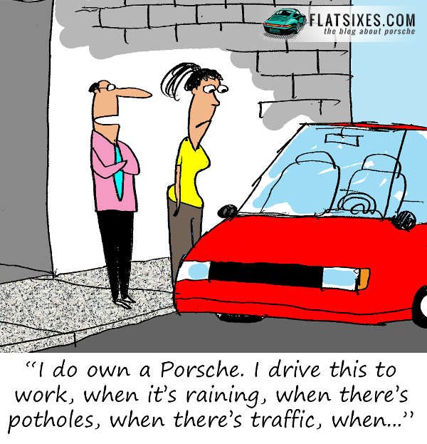 Porsche Technology cartoon