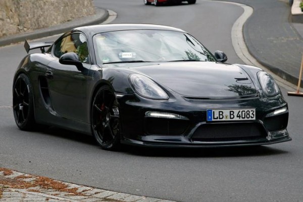 supposed Porsche Cayman GT4 testing