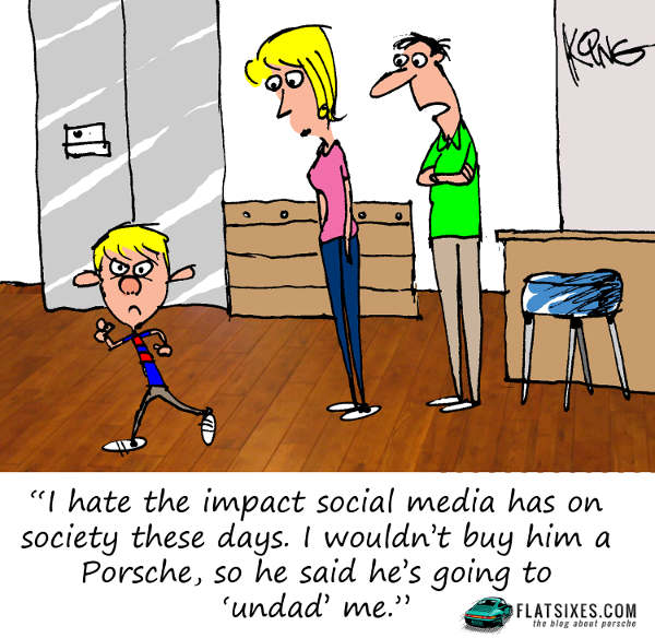 PORSCHE CARTOON