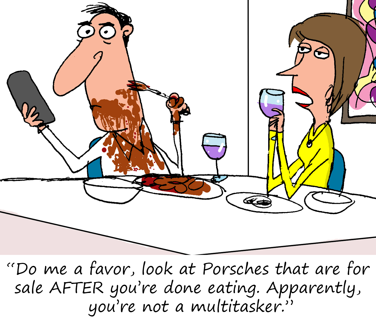 Porsche Cartoon