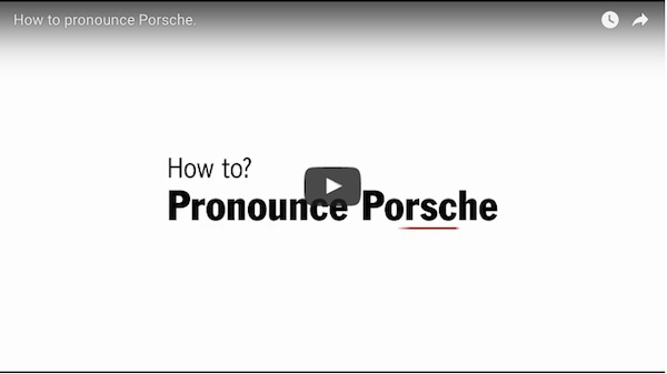pronounce porsche correctly