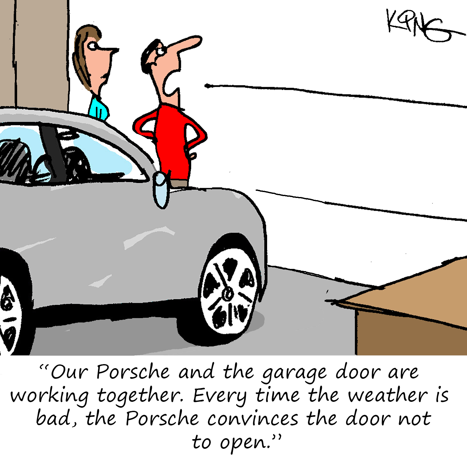 Porsche Cartoon