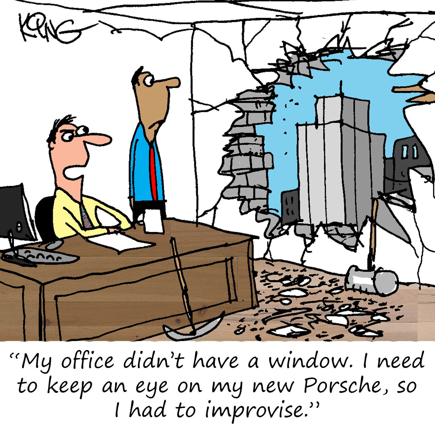 Porsche Cartoon