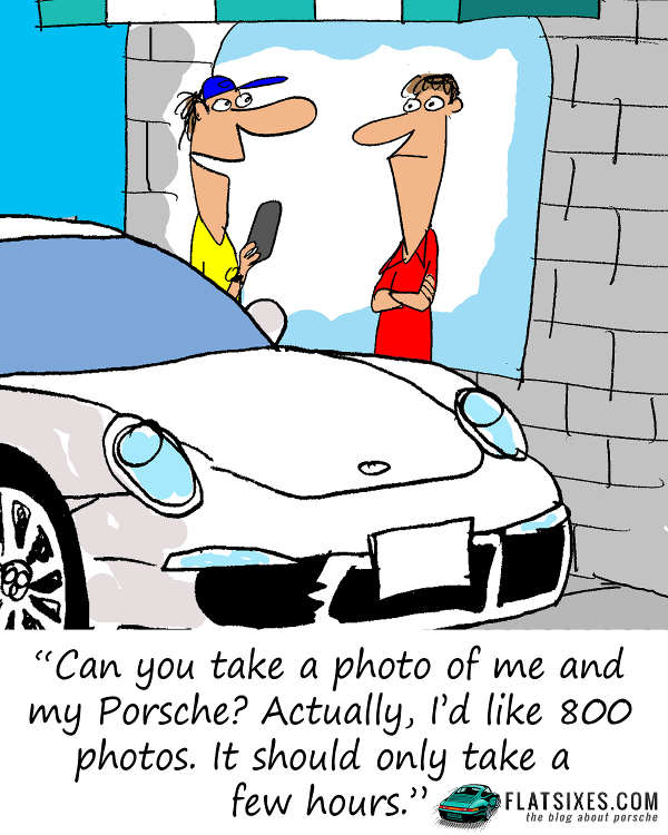 PORSCHE CARTOON BRING TO SCHOOL