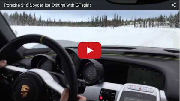Ice Drifting A Porsche 918 Spyder