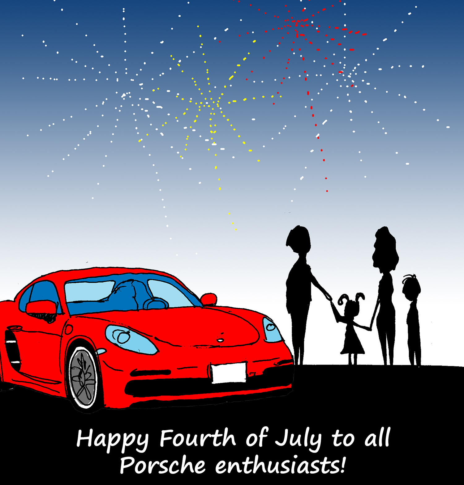 Porsche Cartoon