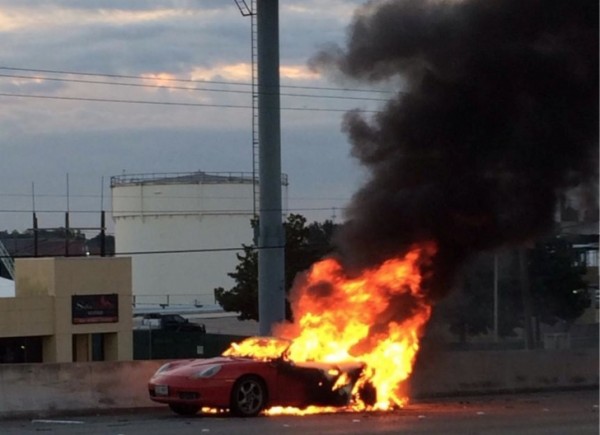 Burning Boxster