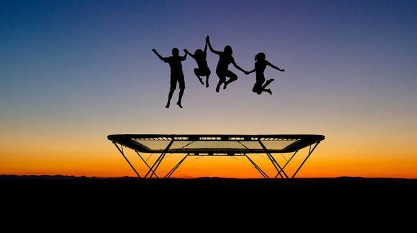 Jumping for fun!