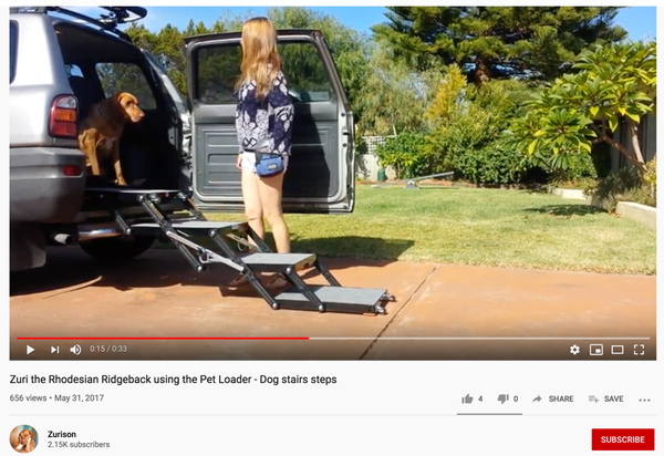 Pet loader stairs