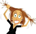 stressed out lady!