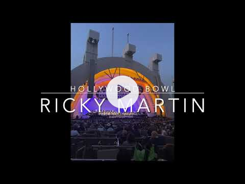 Ricky Martin at the Hollywood Bowl