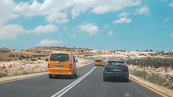 A road in the West Bank