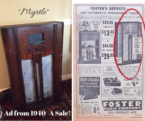 Myrtle & Original Ads I Found Selling Her