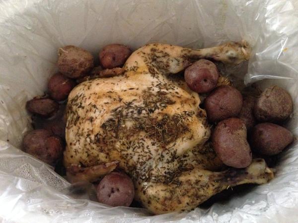 Crock Pot - Whole Chicken & Red Potatoes