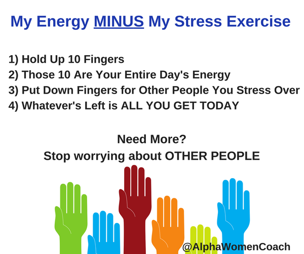 My Energy Minus My Stress Exercise