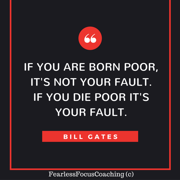 If you are born poor...