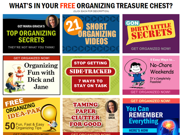 Free Organizing Treasure Chest - Click Here