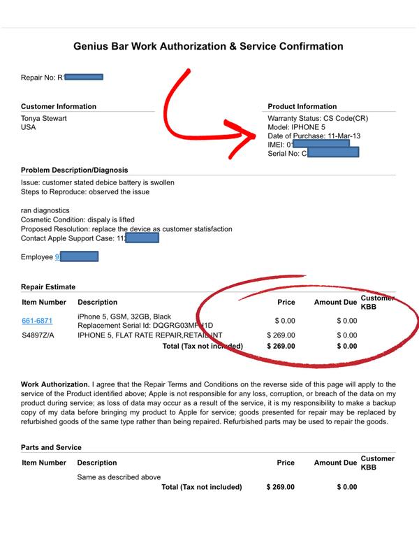 Apple Receipt Giving me $269 iPhone Free