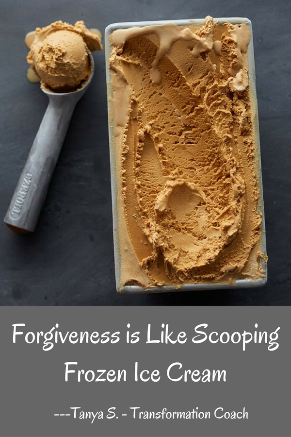 Forgiveness is Like Scooping Frozen Ice Cream