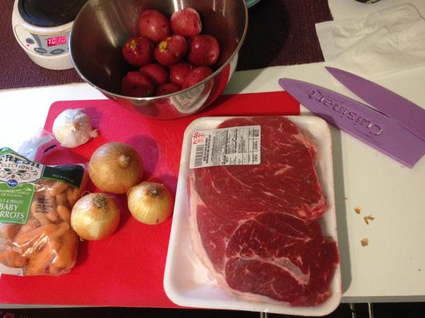 Ingredients for Crock Pot Beef Stew