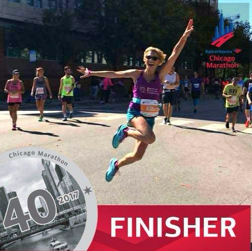 Alpha Nicole Finishes the Chicago Marathon